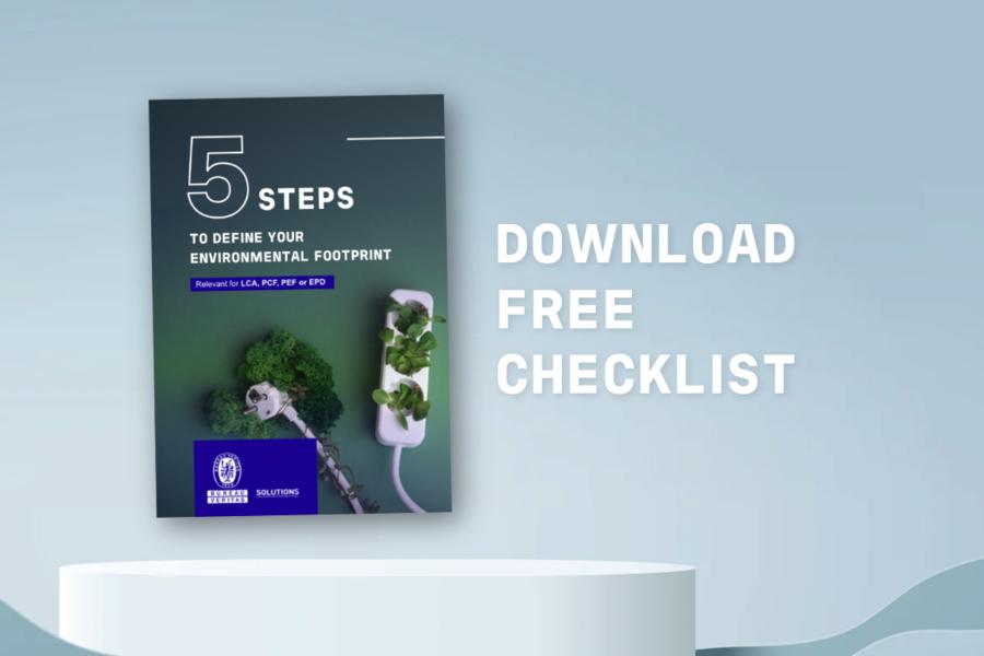 5 steps to define your environmental footprint (free checklist)